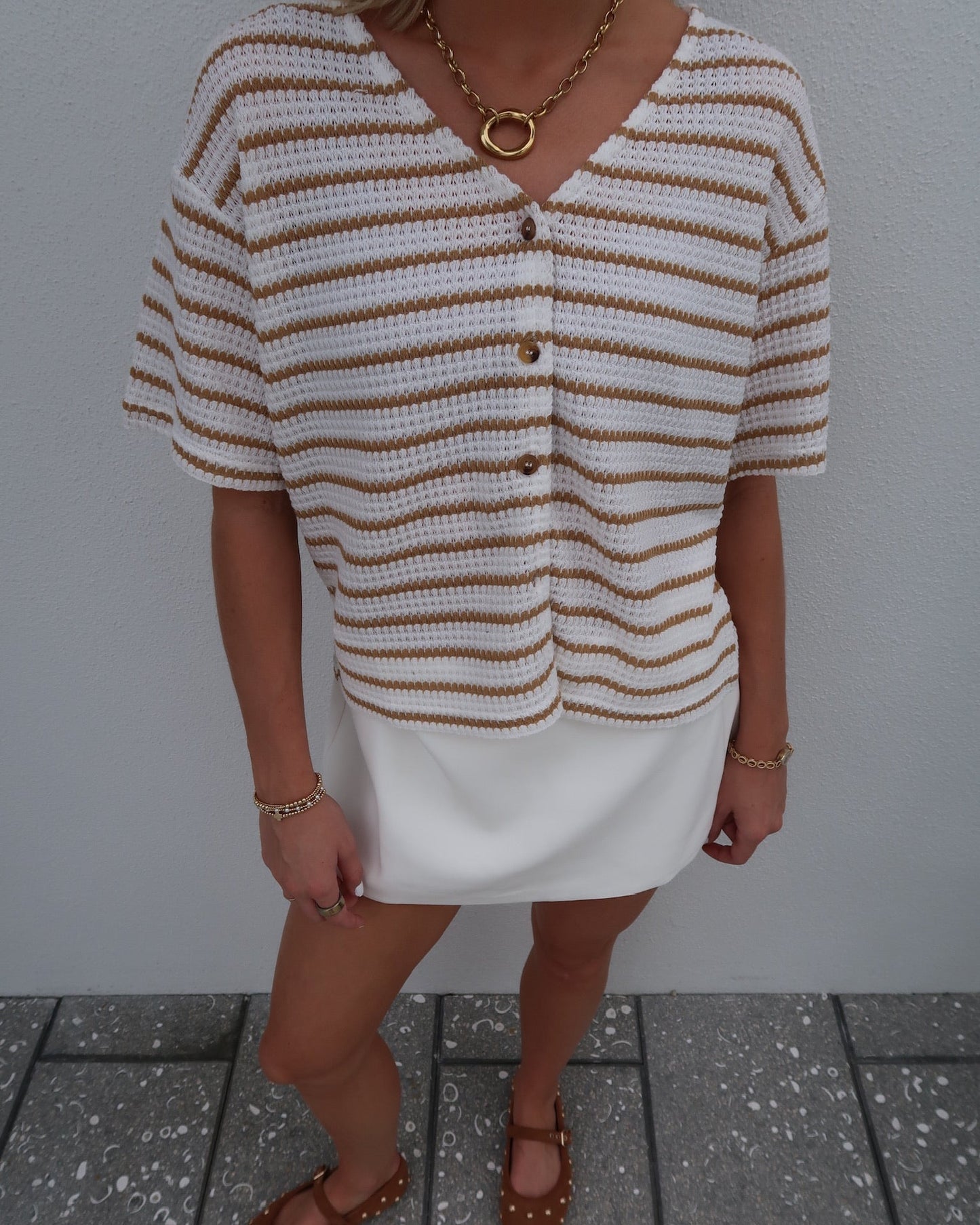 Sandbar Stripe Knit Top