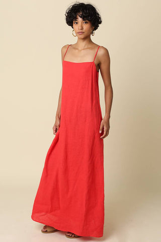 Anna Cami Maxi Linen Dress