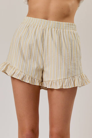 Stripe Ruffle Shorts