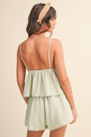 Seaglass Linen Short Set