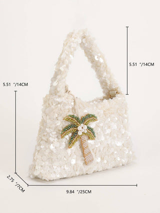 Sequin Palm Clutch Handbag