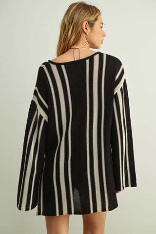 Riviera Striped Long Sleeve Top