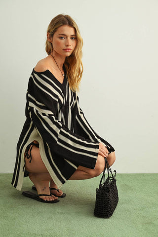 Riviera Striped Long Sleeve Top