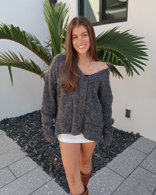 Coal Cozy Cardigan