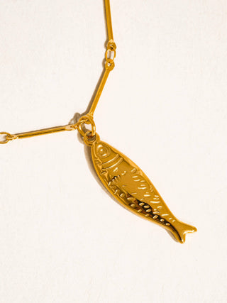 Fish Pendant Chain Necklace