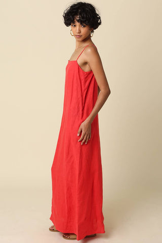 Anna Cami Maxi Linen Dress