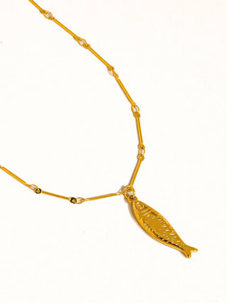 Fish Pendant Chain Necklace