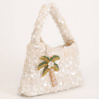 Sequin Palm Clutch Handbag
