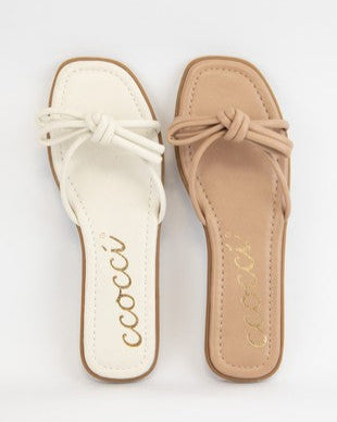 Bow Tie Slip On Sandals