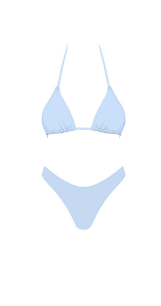 Light blue triangle bikini