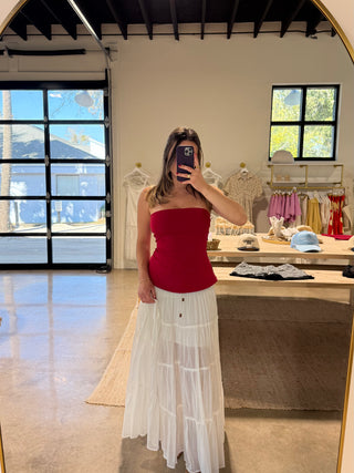 Cloud Tier Maxi Skirt