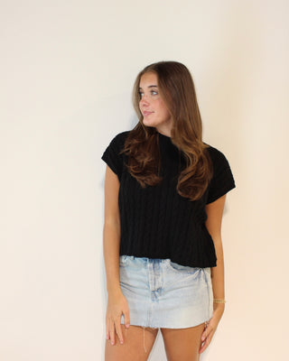 Short Sleeve Sweater Top