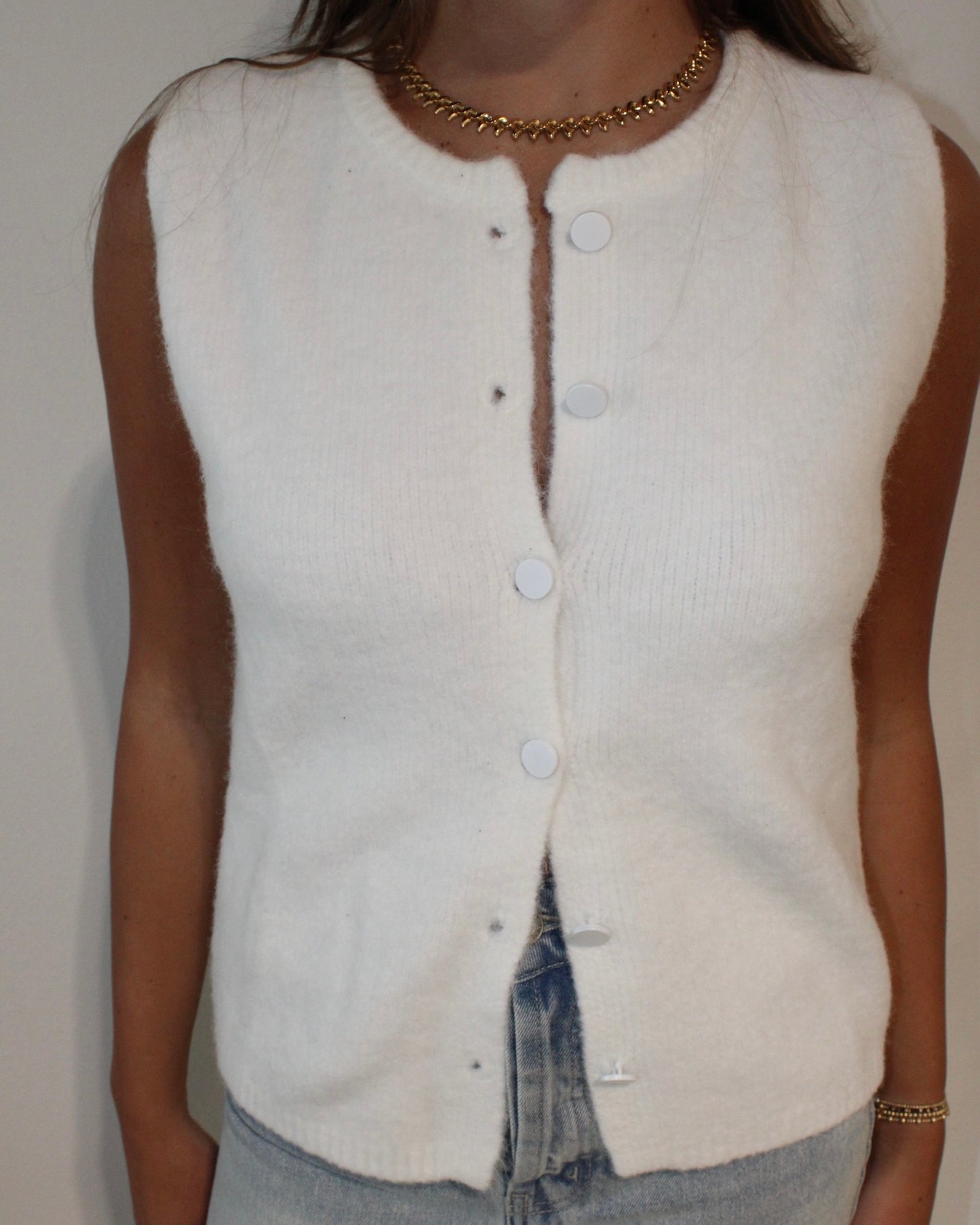 White Sweater Vest