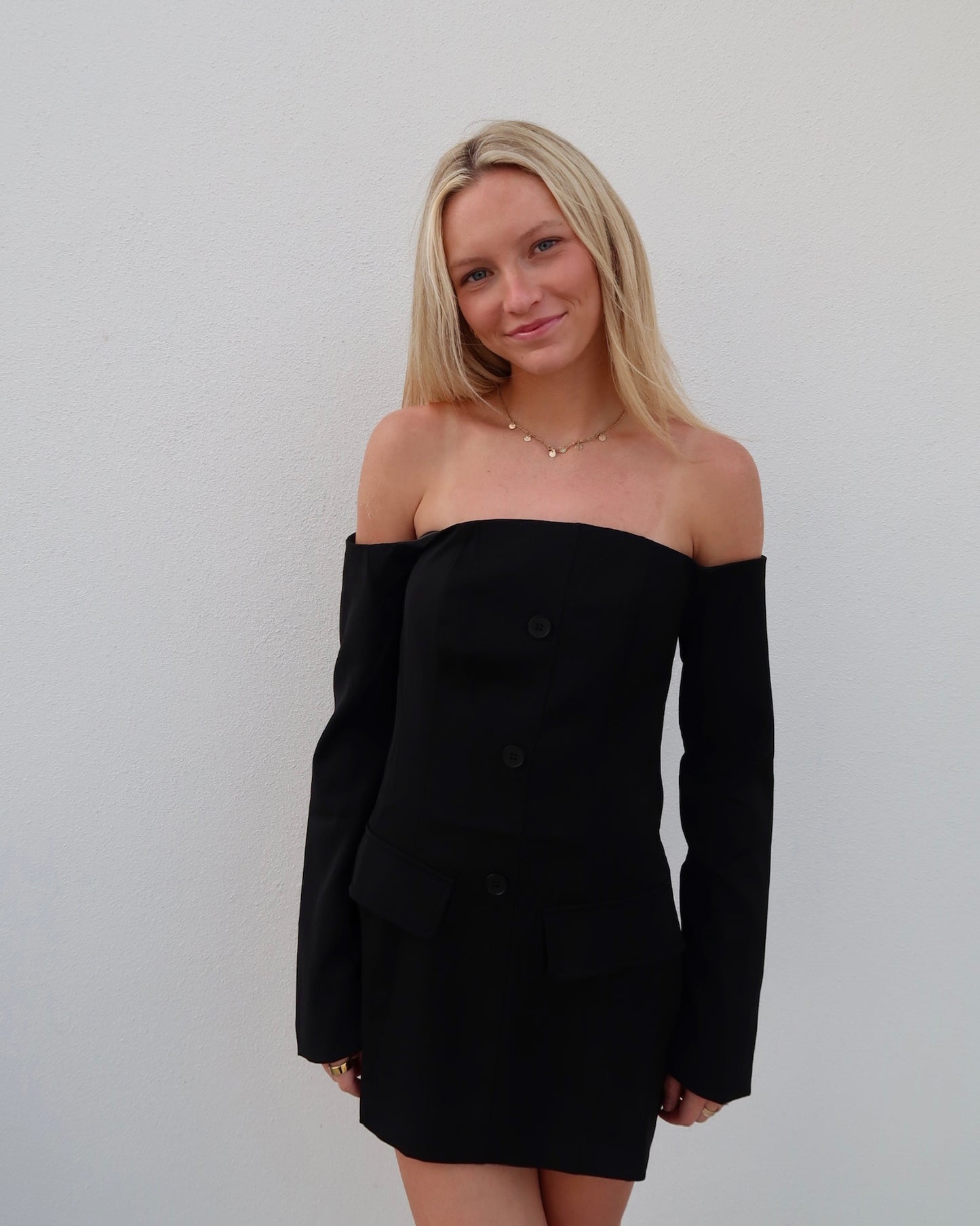 Contrast Charm Mini Dress