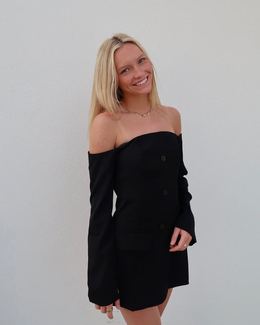 Contrast Charm Mini Dress