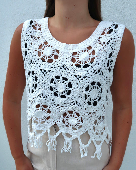Sunset Stitch Crochet Tank