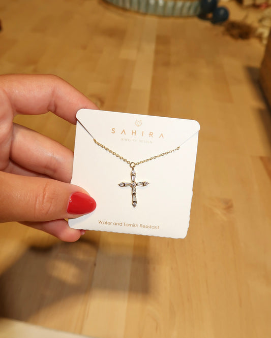 Celestial Cross Diamond Necklace
