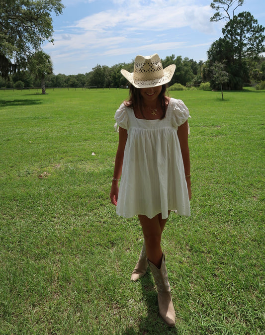 white babydoll dress
