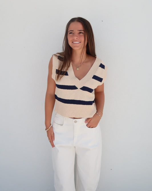 Sail Stripe Sweater Vest