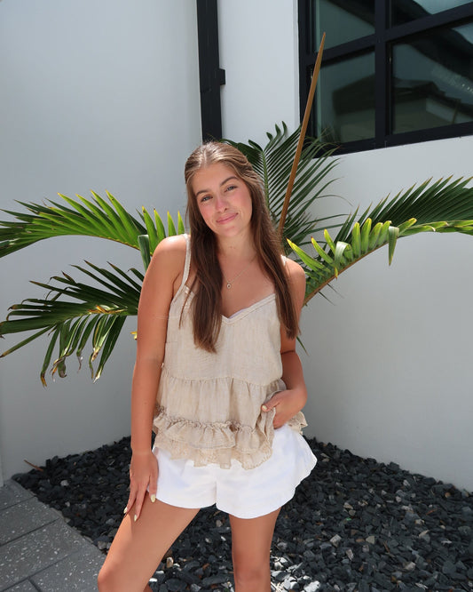 Sandy Shores Ruffle Top