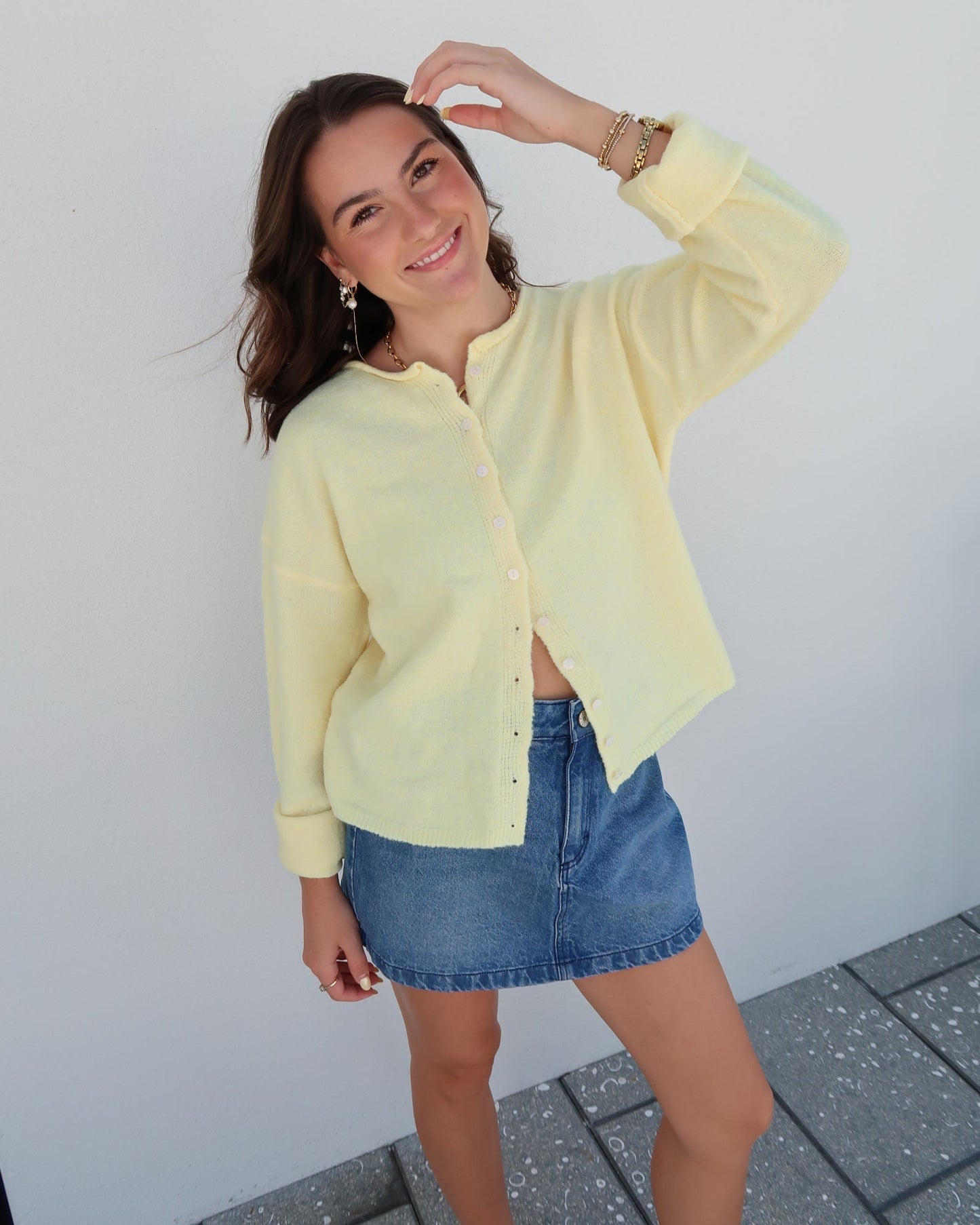 Sunshine Stroll Denim Skirt