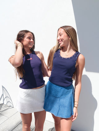 Flirty Denim Skort