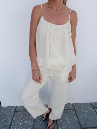 Mellow Yellow Linen Pant