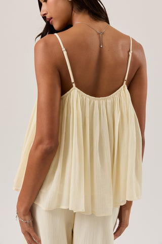 Mellow Yellow Linen Tank