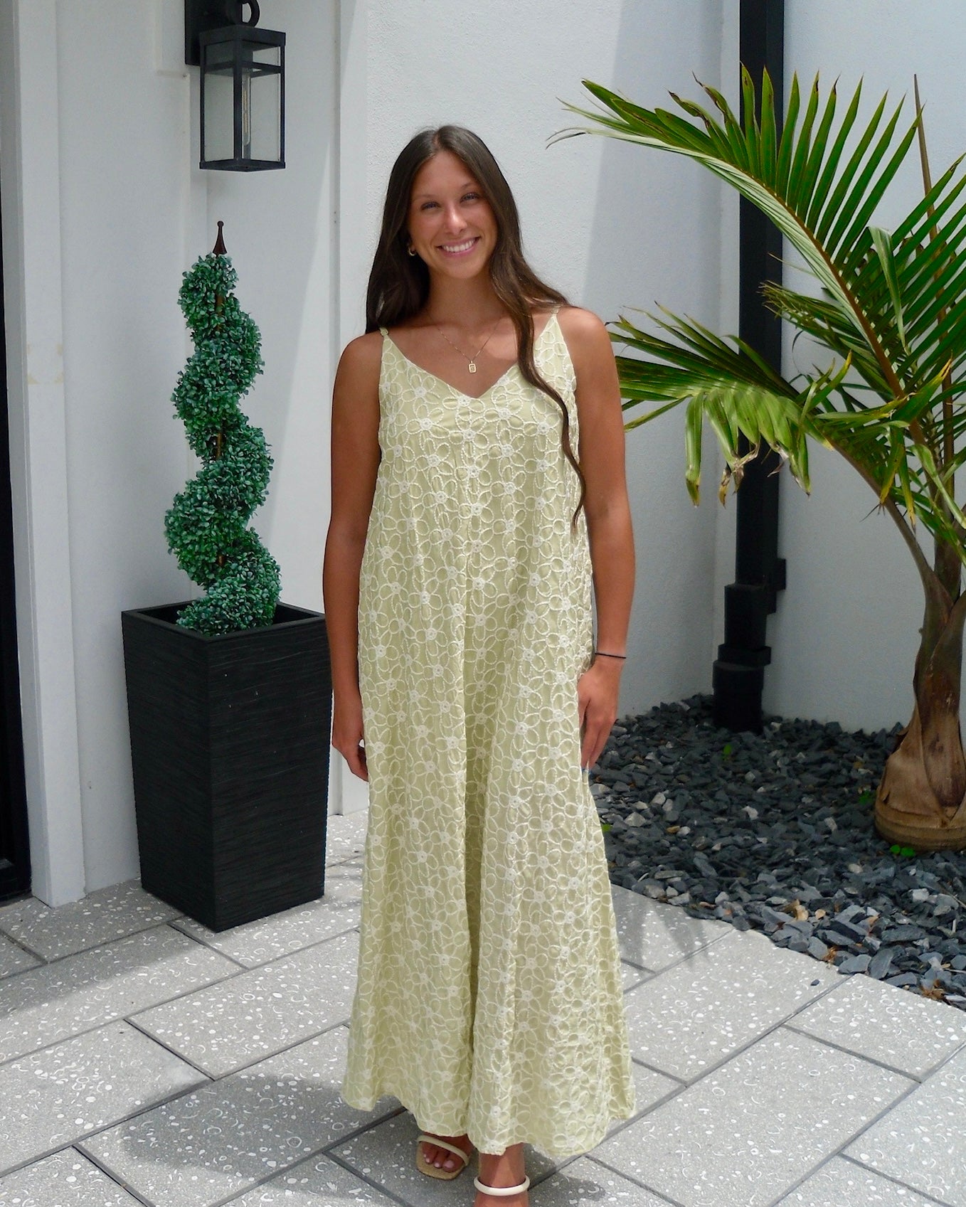 Verdant Bloom Maxi Dress