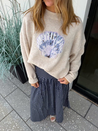 Alisha Maxi Skirt (Navy)