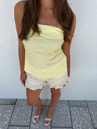 Walking on Sunshine Strapless Top