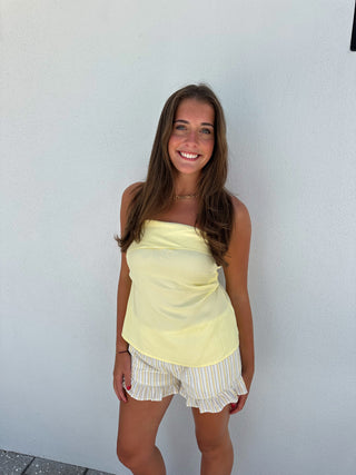 Walking on Sunshine Strapless Top