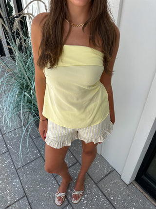 Stripe Ruffle Shorts
