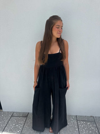 Strappy Wide Leg Jumpsuit