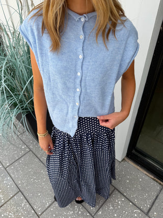 Coastline Button Top (Blue)