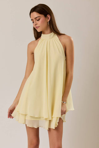 Golden Hour Halter Dress