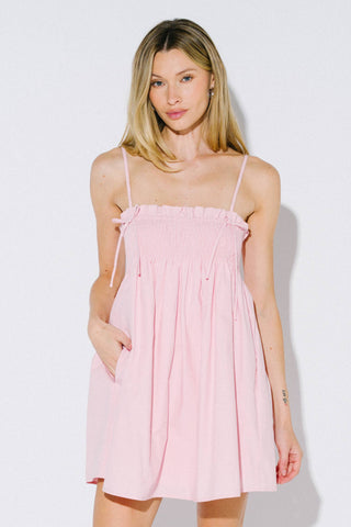 Sweetheart Bow Mini Dress
