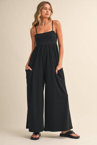 Strappy Wide Leg Jumpsuit