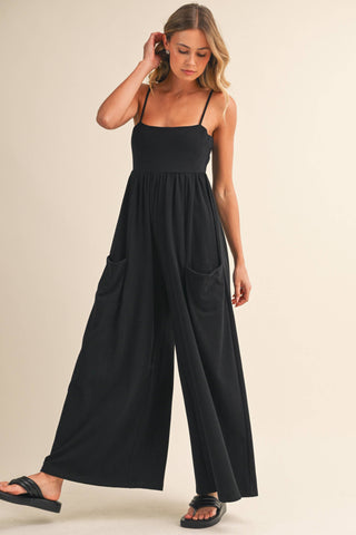 Strappy Wide Leg Jumpsuit