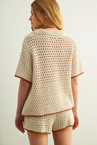 Dune Knit Button Up