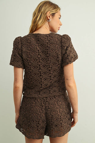 Dune Daydream Crochet Shorts