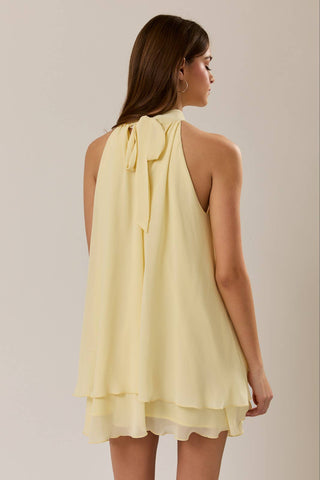 Golden Hour Halter Dress
