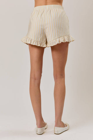 Stripe Ruffle Shorts