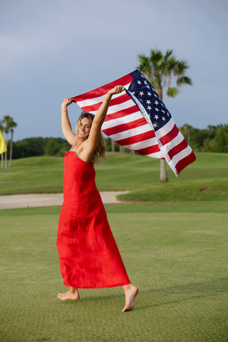 Anna Cami Maxi Linen Dress