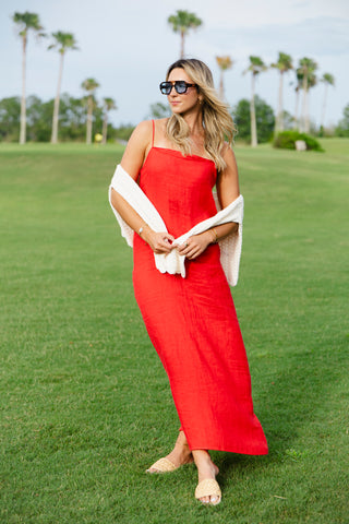 Anna Cami Maxi Linen Dress