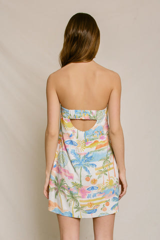 Summer Somewhere Strapless Mini Dress